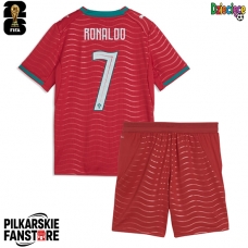 Tanie Strój piłkarski Portugalia Cristiano Ronaldo #7 Koszulka Podstawowej dla dziecięce MŚ 2026 Krótkie Rękawy (+ szorty)